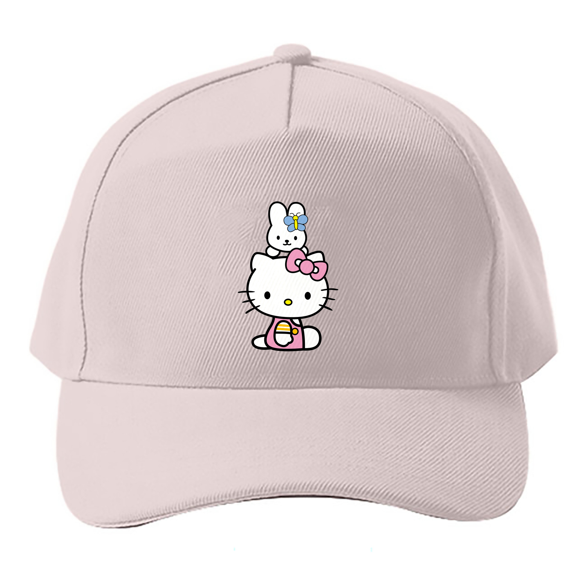 （画像用） Hello Kitty ハローキティ ベースボールキャップ 綿100％ 男女兼用 帽子 スポーツ
